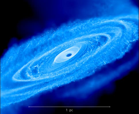 Figure from the project: Simulating Star formation near the Galactic Centre Black Hole